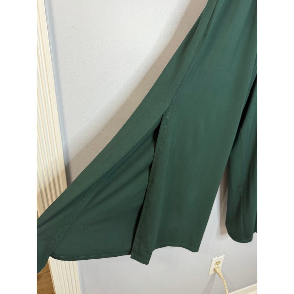 Free Label Wide Leg Slip Pant & Top Set Green Ethical Bamboo Comfy Women's XL - Picture 7 of 12